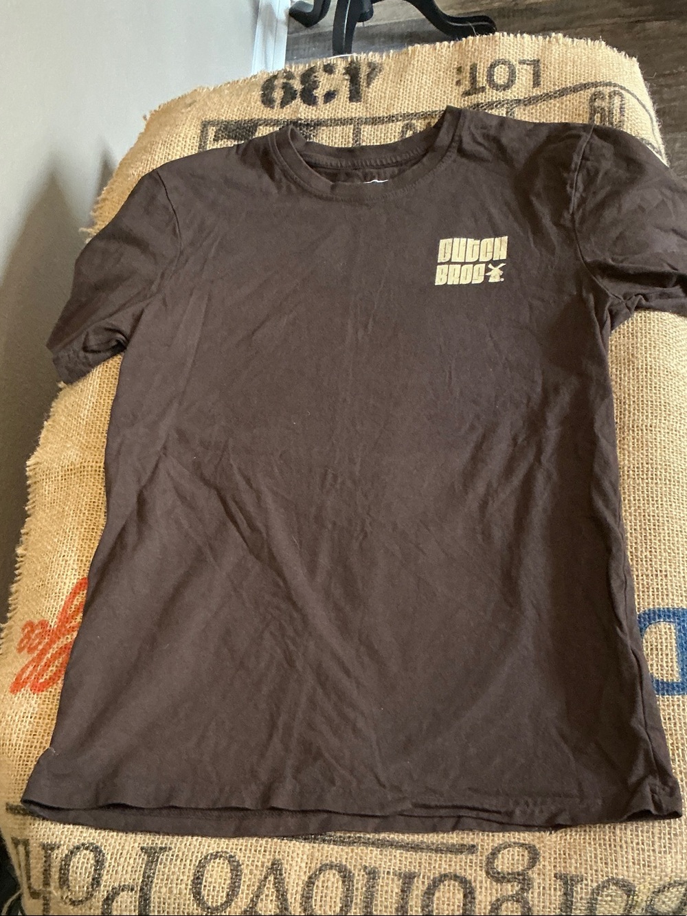 ✌️Dutch Bros Brown Short Sleeve Tee Size Small